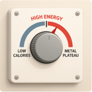 Thermostat metaphor for how metabolism adapts to calorie intake
